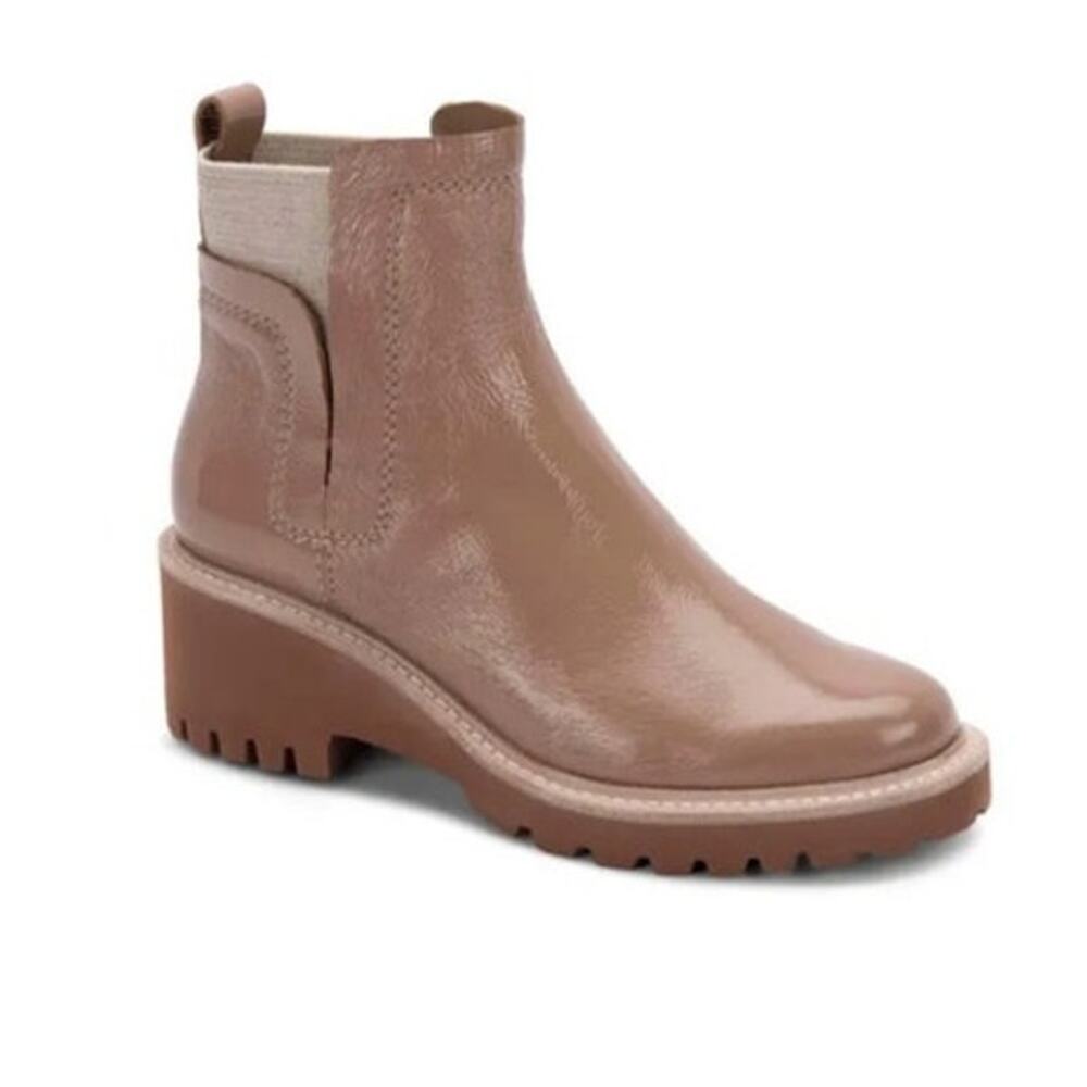 Dolce Vita | Size 10 Huey Bootie - Cafe Patent Leather